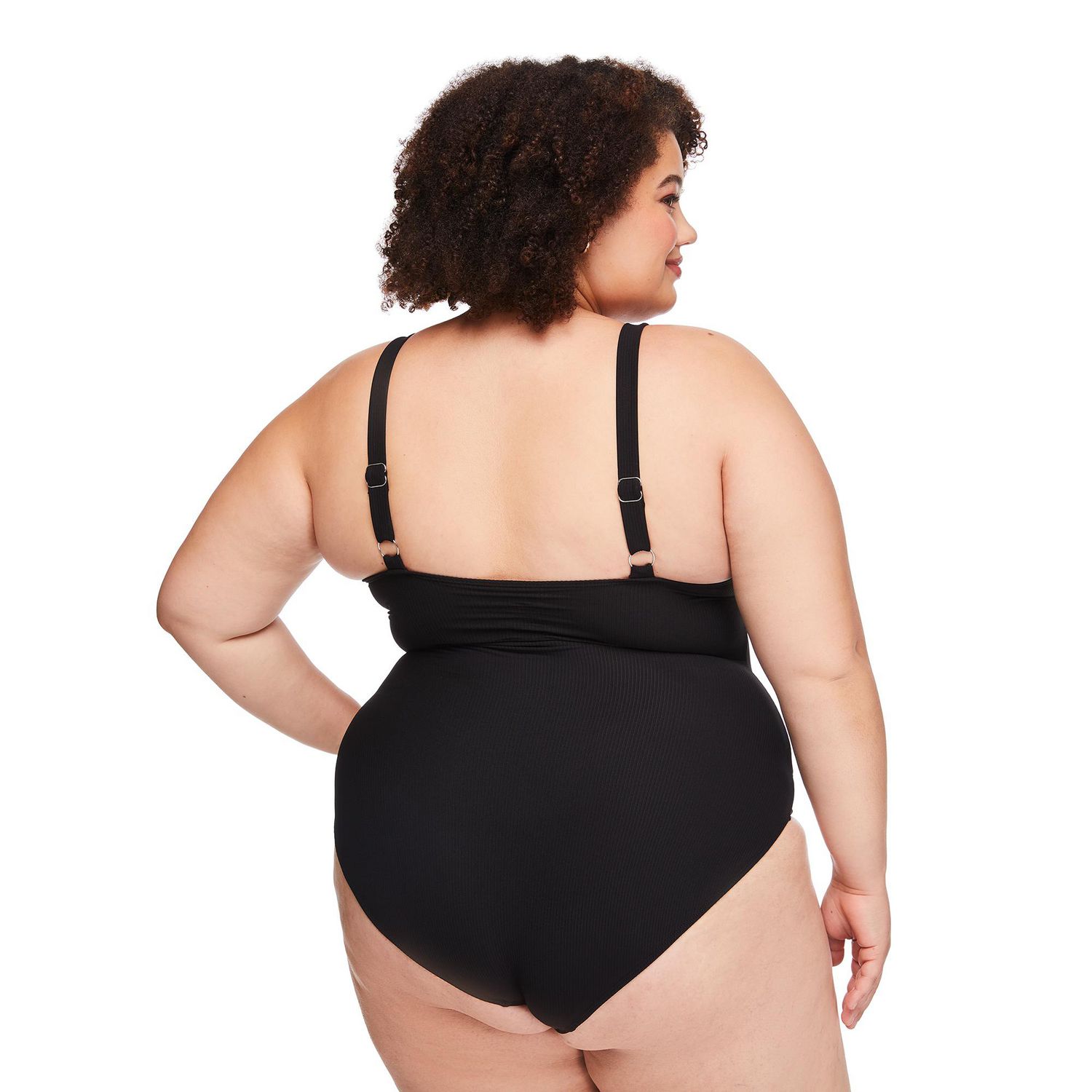 Maillot de bain 1 pièce à encolure dégagée George Plus pour femmes
