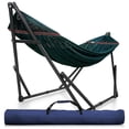 thumbnail image 1 of Tranquillo Universal 116" Double Hammock w/ Adjustable Stand & Bag, Peacock, 1 of 12