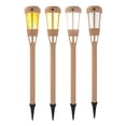 thumbnail image 4 of ziyahi 4 Pieces Solar Flame Light Outdoor Torch Lamp Flickering Decorative Lighting for Landscape Driveway Path Courtyard Villa, 4 of 6