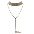 thumbnail image 1 of TIMIFIS Jewelry Tassel Inlaid Geometric Neck Alloy Multi-Layer Full Diamond Necklace Valentine'S Day Gift, 1 of 1