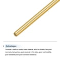 thumbnail image 4 of Unique Bargains 8Pcs Brass Rods 0.8mm x 100mm Round Metal Solid Shaft Rod Lathe Bar Stock Handle DIY Craft Making, Gold, 4 of 5