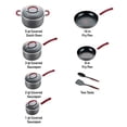 thumbnail image 2 of T-fal Ultimate Hard Anodized Dishwasher Safe Nonstick Cookware Set, 12-Piece, Red, 2 of 5