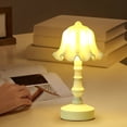 thumbnail image 4 of Mini LED Night Light for Bedroom - Floral Design Table Lamp with Soft Glow for Desktop, Kids Room, or Cafe Decoration, 4 of 5