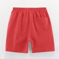 thumbnail image 4 of Popular Picks,2PC Kids Shorts, Solid Casual Sports, Drawstring, Summer, Kids' Outfit, Quick Dry, Comfortable Fit Perfect for Layering|100%Polyester,White,Sopatenor, 4 of 4