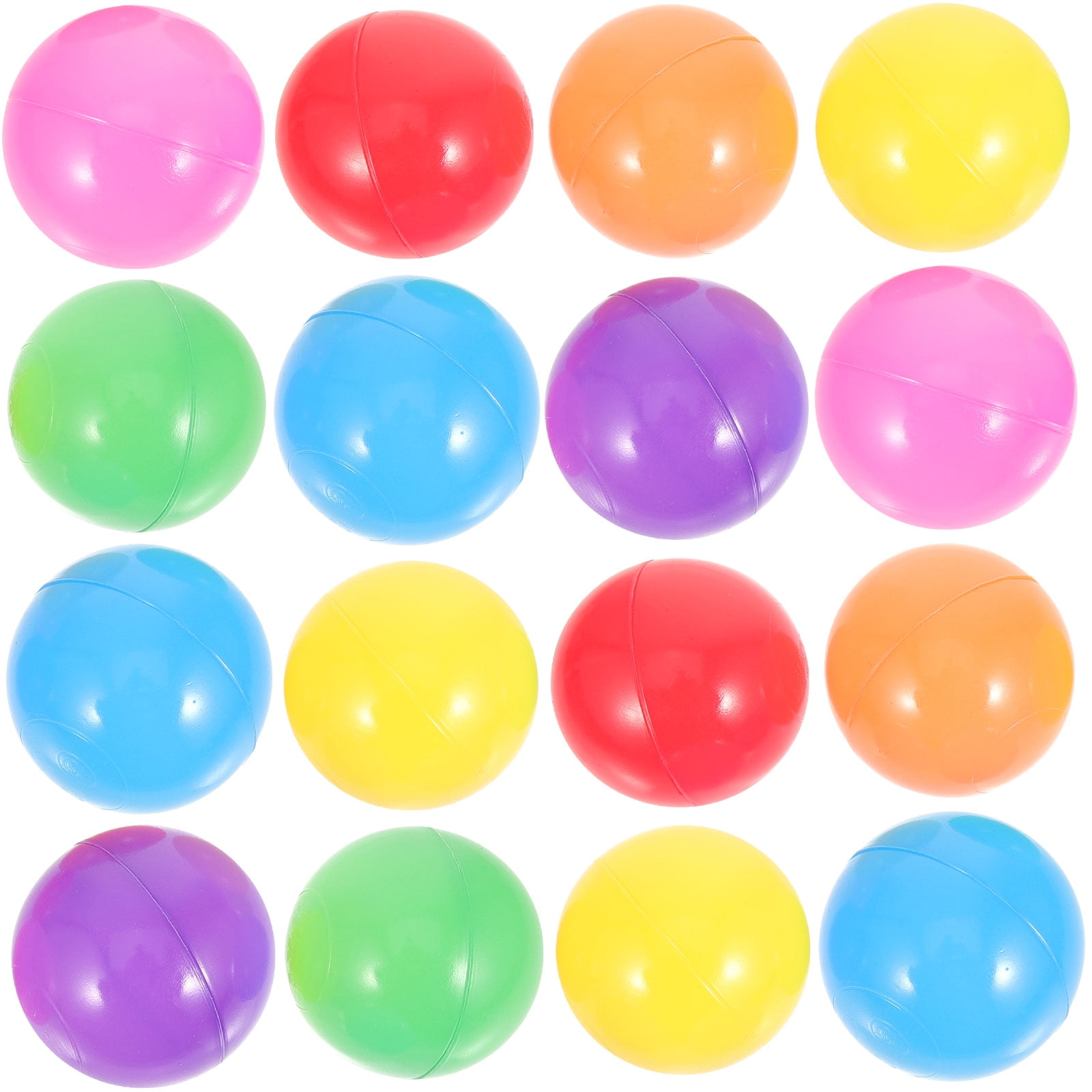 Lot de 100 Balles pour Piscine à Balles, Épaisses, Écologiques, Lisses, Réutilisables, Résistantes aux Morsures, en PE, Couleurs Macaron, Jouet pour Enfants d'Âge Préscolaire