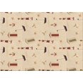 thumbnail image 1 of Ahgly Company Machine Washable Indoor Rectangle Transitional Vanilla Gold Area Rugs, 7' x 10', 1 of 7
