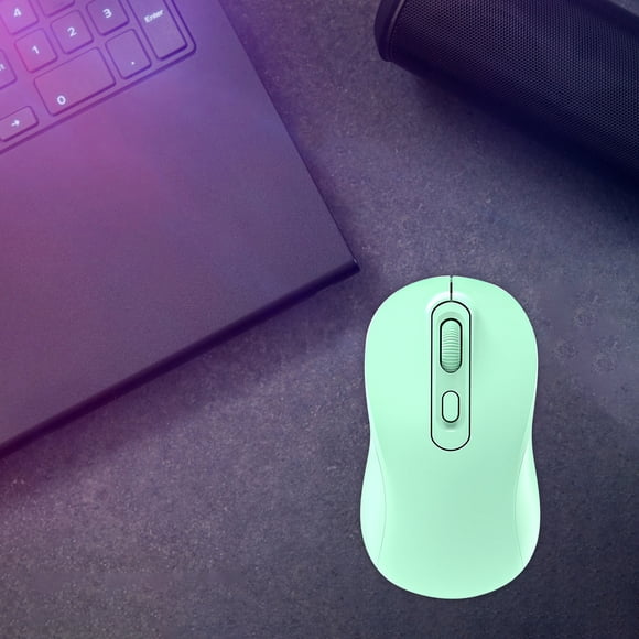 Silent Wireless Mouse Ergonomic Quiet Click Compact Lightweight 2.4G Wireless Long Battery Life Plastic Material for Office Travel