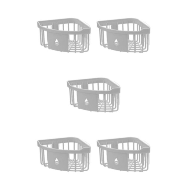 yingyy 1/2/3/5 Support de Baignoire de Support de Lavage Support de Rangement Durable Sans Perforation Décorations de Commodité Brosse à Dents Support Blanc 5PCS