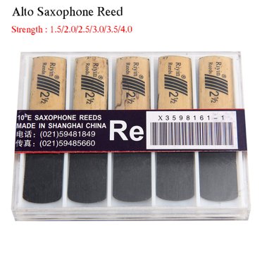 10pcs Saxophone Reed Set with Strength 1.5/2.0/2.5/3.0/3.5/4.0 for Alto Sax Reed