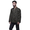 thumbnail image 2 of Atasi Kurta Décontractée Imprimée à Col Chinois Chemise Ethnique Kurta Courte pour Homme Tunique, 2 of 5