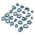 thumbnail image 4 of Clay Cutters Set, Multiple Combinations Clay Earring Cutters  For Jewelry Making, 4 of 8