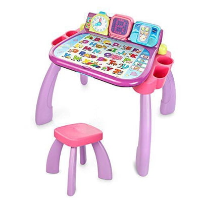 vtech touch & learn activity desk (frustration free packaging), purple