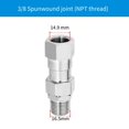 thumbnail image 1 of Easy Installation Stainless Steel Pressure Washer Swivel Standard NPT Fitting, 1 of 8