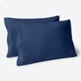 thumbnail image 1 of Bare Home Pillowcase Set - Premium 1800 Collection - Double Brushed - Ultra Soft - King Size, Dark Blue, 2 Count, 1 of 7