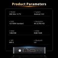 thumbnail image 2 of Boîtier TV Android 14.0 R69 - 2 Go RAM16 Go ROM, Wi-Fi 6, Prise en Charge 4K, USB 3.0 BT5.0 Lecteur Maison Intelligent, 2 of 9