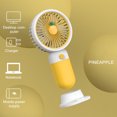 thumbnail image 3 of Cute Fruit Handheld Fan, USB Rechargeable Mini Fan for Kids, 3 of 3
