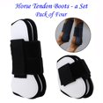 thumbnail image 4 of Horse Leg Front Hind Leg Tendon Protect Equestrian, PU Shell and Neoprene - White, 4 of 8
