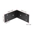 thumbnail image 2 of Unique Bargains Équerre d'Angle en L 100x100x50 mm Noire, Lot de 4, 2 of 5
