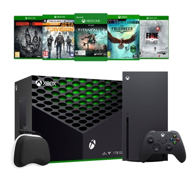 2020 Newest X Gaming Console Bundle - 1TB SSD Black Xbox Console and Wireless Controller with Five Games and Xbox Controller Protective Hard Shell Case