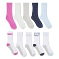 thumbnail image 1 of George Girls' Crew Socks 10-Pack, 1 of 1