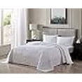 thumbnail image 3 of Beatrice Home Fashions Wedding Ring Chenille Bedspread, Queen, White, 3 of 4