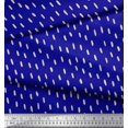 thumbnail image 3 of Soimoi Blue polyester Crepe Fabric Brush Stroke Abstract Printed Fabric 1 Yard 42 Inch Wide, 3 of 3