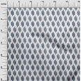 thumbnail image 2 of oneOone Cotton Poplin Twill White Fabric Geometric Line Ikat Sewing Craft Projects Fabric Prints By Yard 56 Inch Wide, 2 of 4