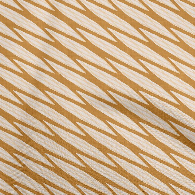 oneOone Velvet Mustard Yellow Fabric Abstract Stripe Craft Projects Decor Fabric Printed By The Yard 58 Inch Wide