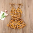 thumbnail image 2 of Gupgi Baby Summer Floral Printed Spaghetti Straps Button Open Jumpsuits, 2 of 5