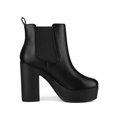 thumbnail image 3 of Unique Bargains Bottines Chelsea à Talons Hauts Épais à Plateforme pour Femmes, 3 of 7