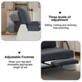 thumbnail image 3 of Modern Rocking Recliner Chair, Upholstered Seating Glider Recliner Chair with Side Pocket, Three Levels of Adjustment, 3 of 8