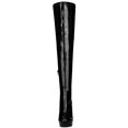 thumbnail image 3 of Unique Bargains Women's Patent Leather Platform Chunky Over Knee High Boots, 3 of 7