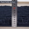 thumbnail image 3 of Shag Area Rug Furry Shaggy 8x10 feet Extra Large Fluffy Shag Rugs Carpet Shag Rug for Living Room Bedroom Home Decor, Dark Navy Blue, 3 of 8