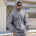 thumbnail image 4 of 2025 Chandail Sans Capuche pour Hommes Blouse pour Hommes et Femmes Chandail de Baseball pour Hommes Chemise Automne et Hiver Chandail à Col Rond Décontracté à Capuche pour Hommes Uni Chandails à Col Entonnoir pour Hommes, 4 of 8