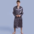 thumbnail image 2 of Fjucha Robes Cotton Bathrobes for Mens Soft Lightweight Unisex Bath Robes M-2XL, 2 of 9