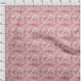 thumbnail image 4 of oneOone Rayon Light Pink Fabric Abstract Floral Dress Material Fabric Print Fabric By The Yard 56 Inch Wide, 4 of 5