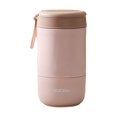thumbnail image 2 of Stainless Steel Double Layer Soup Cup Cereal On The Go Cup Breakfast Cup With Lid And Spoon Food Container Pot, 2 of 7
