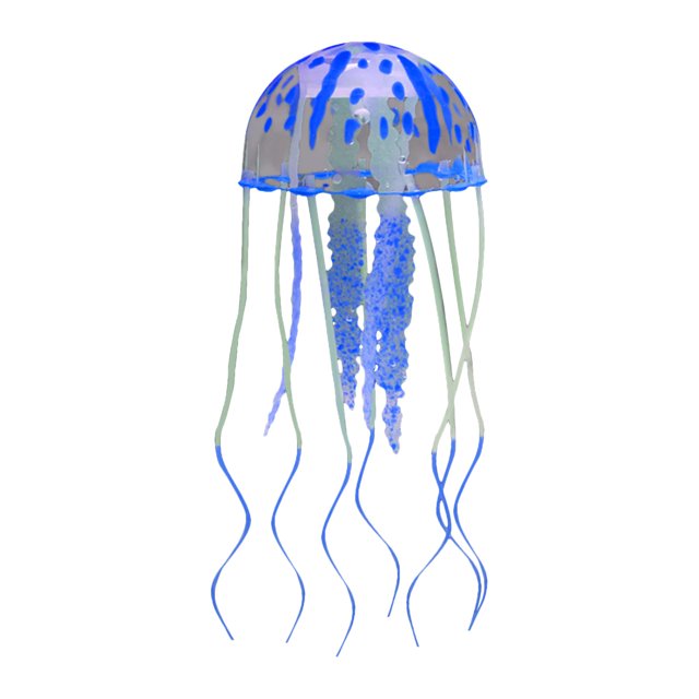 LSLJS 2*7.1Inch Small Simulation Jellyfish Multi-Color Fluorescent Simulation Jellyfish Swimming Pool Decoration Suitable for Swimming Pool Aquarium Fish