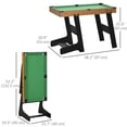 thumbnail image 3 of Soozier Ensemble de Mini Table de Billard Pliant de 38 Pouces Jeu de Table de Billard avec Indices, 3 of 10