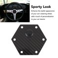 thumbnail image 3 of 6 Hole Steering Wheel Horn Cover Carbon Fiber Stylish Look Steering Wheel Center Cap Replacement Nardi VERTEX 6 Bolts Steering Wheels Applicable All Vehicle Models, 3 of 7