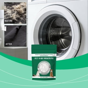 FEOLGEHLY Pet Hair Dissolving Detergent Laundry Stain Remover Eco-Friendly Gentle on Fabric Powder Form Deep Cleaning for All Fabrics, Green
