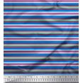 thumbnail image 3 of Soimoi Polyester Crepe Fabric Horizontal Stripe Print Fabric by Yard 42 Inch Wide, 3 of 5