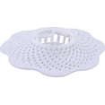 thumbnail image 1 of Attrape-cheveux en caoutchouc blanc Peerless pour drain de douche, 1 of 1