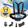 thumbnail image 4 of Smartphone Chest Strap Mount for Cycling Skiing Motorcycling Hands-Free Video Recording with Adjustable J-Hook and 90° Rotation, 4 of 9