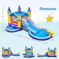 thumbnail image 3 of Costway 6 in 1 Kids Inflatable Water Slide Blower with Slide Splash Pool with 735W Blower, 3 of 10