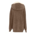 thumbnail image 5 of Heliisoer Plus Women Size Winter Warm Loose Plush Zip Hooded Jacket Coat, 5 of 5