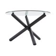 thumbnail image 4 of Home Gear Table à manger avec piètement tripode en croix en métal noir, 4 of 4
