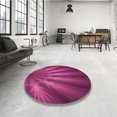 thumbnail image 4 of Ahgly Tapis d'Intérieur Lavable en Machine Carré Transitionnel Rose Néon, 4 Pieds Carré, 4 of 7