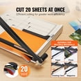 thumbnail image 3 of VEVOR Paper Cutter, Guillotine Trimmer, 18" Cut Length, 20 Sheets Capacity, Heavy Duty Guillotine Paper Cutter with Guard Rail/Blade Lock for Cardstock/Cardboard, Paper Trimmer for Home Office School, 3 of 9