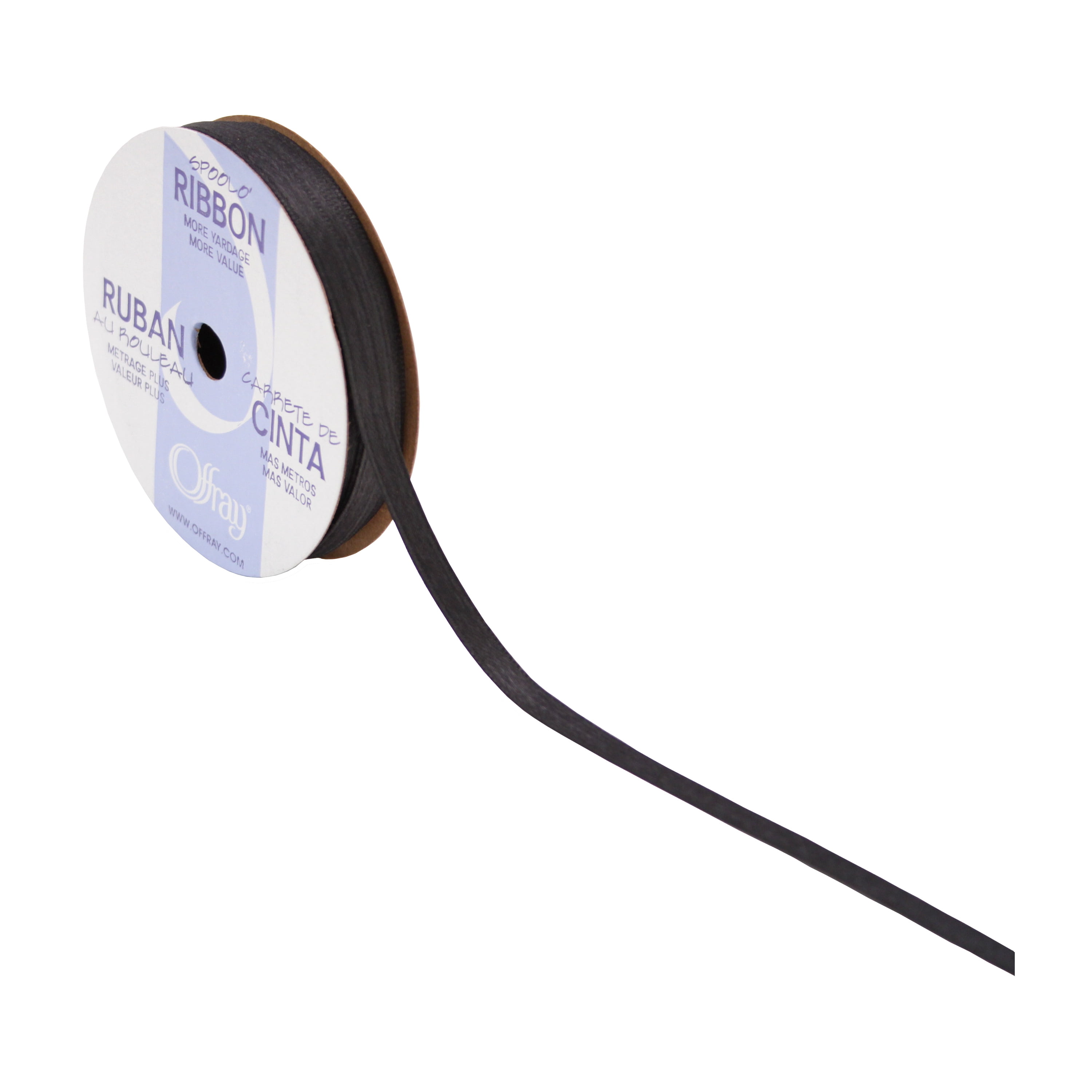 SOR BLK 1/4 SATIN - FRENCH